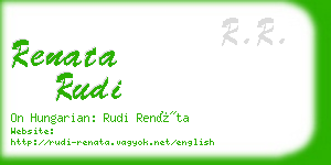 renata rudi business card